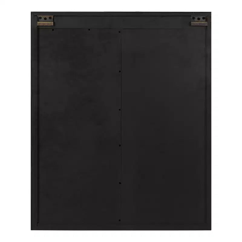 Meuble Mural de Rangement en Bois avec Miroir de Coiffeuse Gris Rustique Étagère Flottante à 3 Niveaux