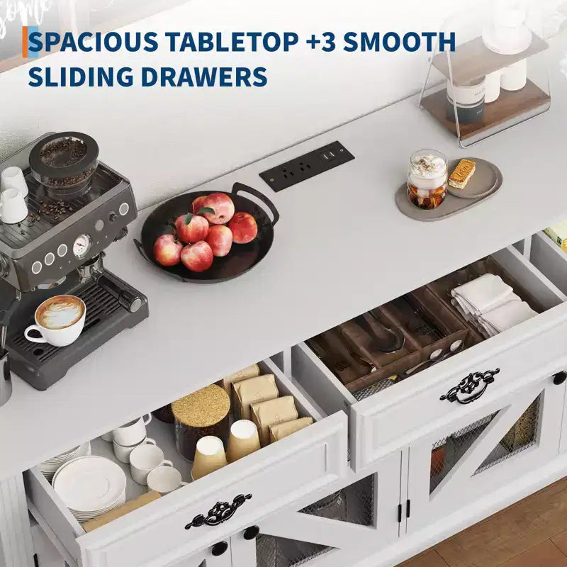 Buffet de cuisine en bois de style moderne et rustique