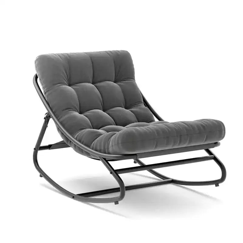Fauteuil à bascule moderne pour adultes avec coussin amovible