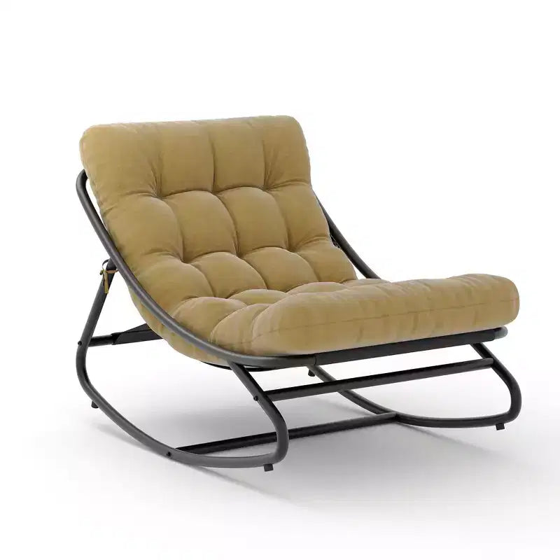 Fauteuil à bascule moderne pour adultes avec coussin amovible