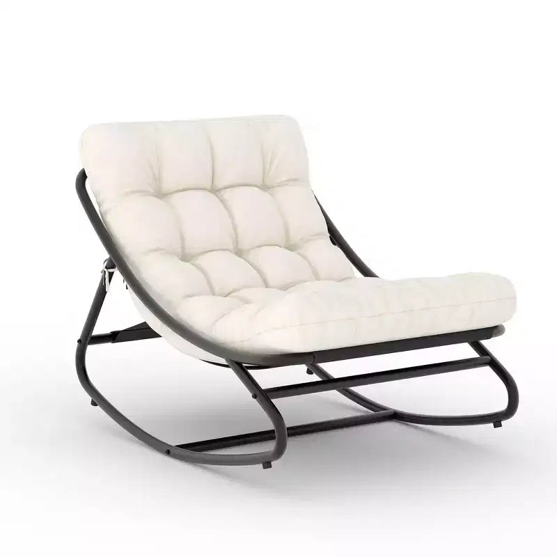 Fauteuil à bascule moderne pour adultes avec coussin amovible