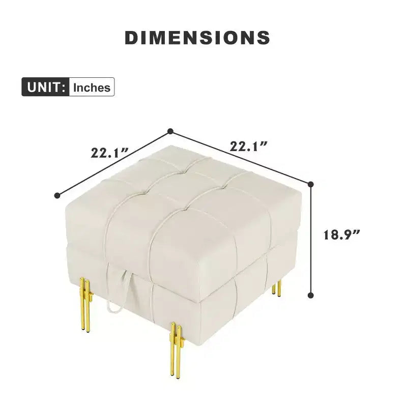 Banc de bout de lit de rangement en cuir anti-rayures, adapté aux animaux domestiques