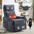 Fauteuil inclinable manuel Chenille chauffant massant avec fonction bascule et pivotante