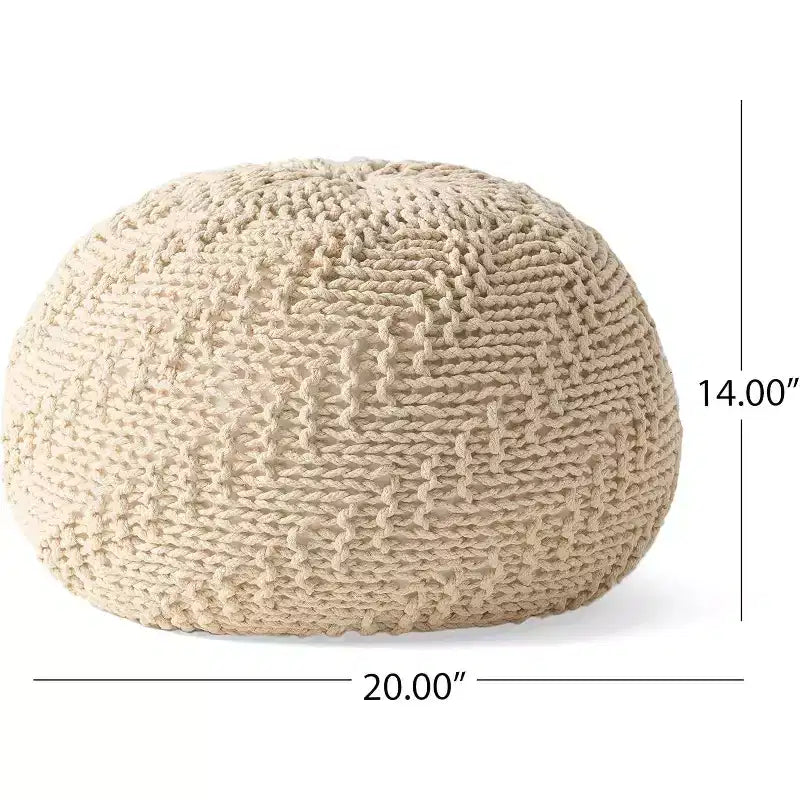 Pouf Pouf tressé Chaise de sol confortable Fauteuil canapé