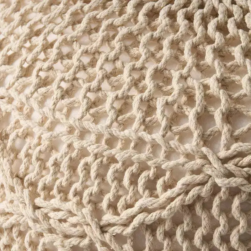 Pouf Pouf tressé Chaise de sol confortable Fauteuil canapé