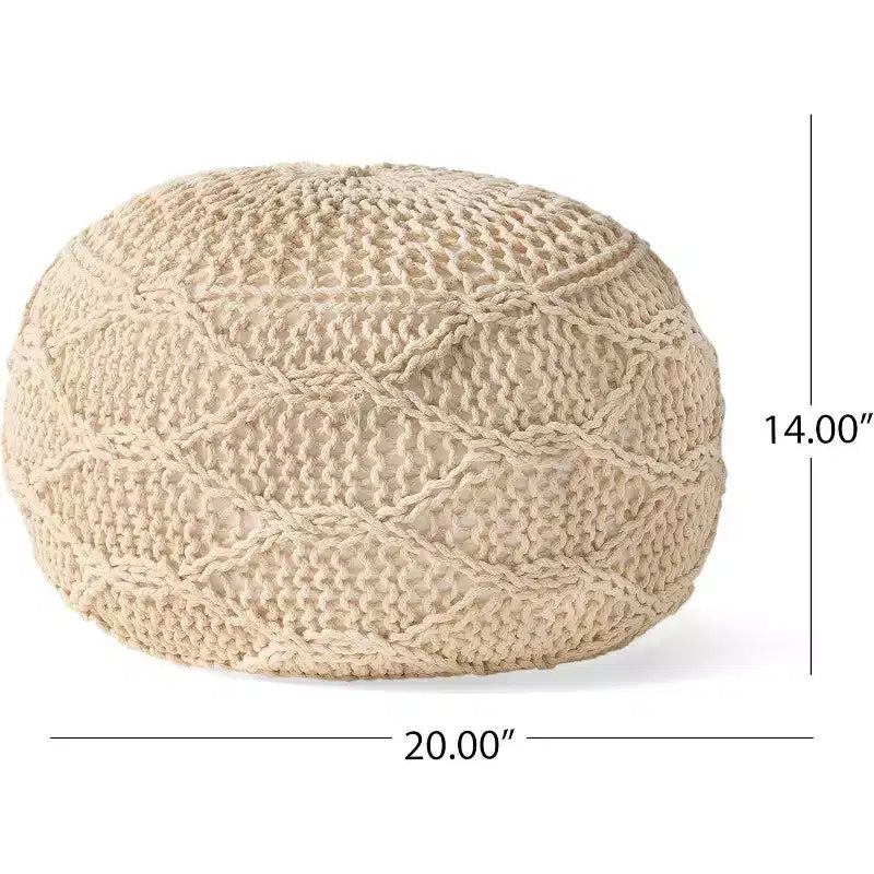 Pouf Pouf tressé Chaise de sol confortable Fauteuil canapé