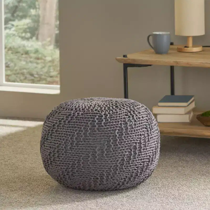 Pouf Pouf tressé Chaise de sol confortable Fauteuil canapé