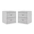Galano Modern 2-Drawer Nightstand Set of 2 18.9 W 16.3 D 20.3 H