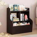 Meuble de rangement pour jouets - Finition café foncé Grande capacité