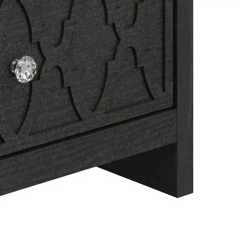 Tables de chevet modernes à 2 tiroirs avec étagère de rangement