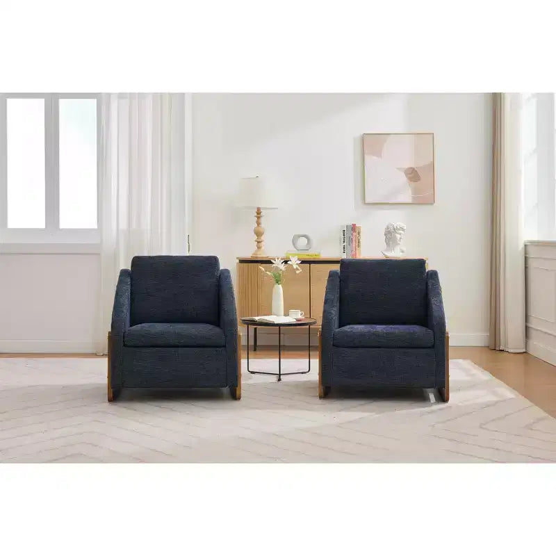 Fauteuil en chenille avec assise rembourrée