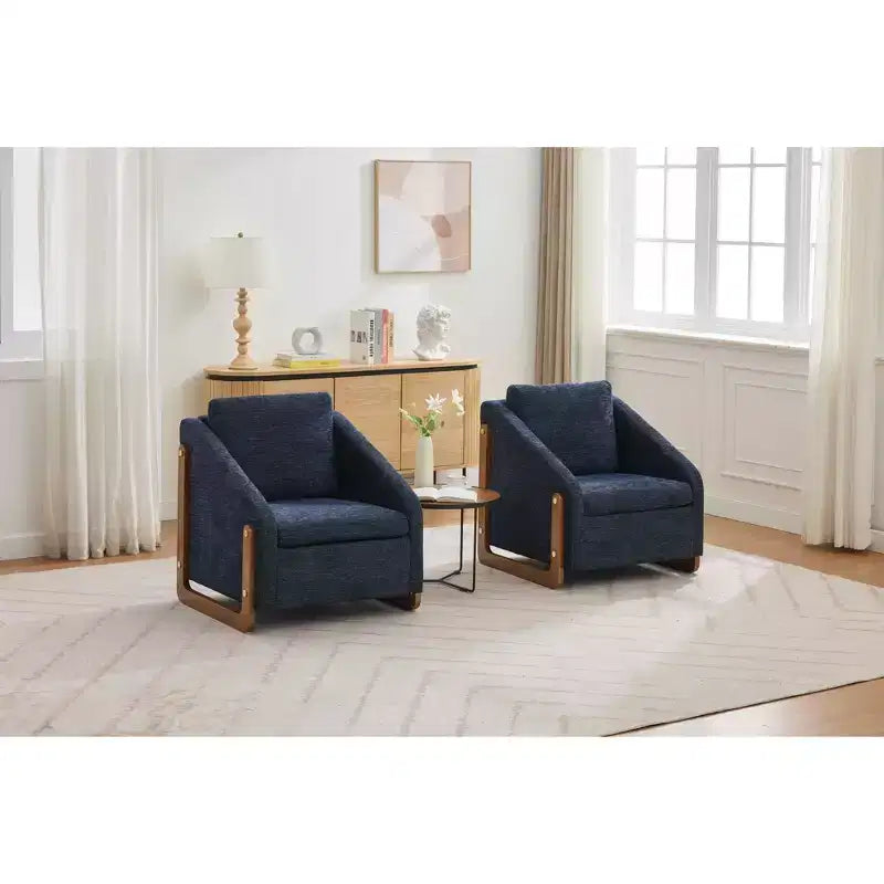 Fauteuil en chenille avec assise rembourrée