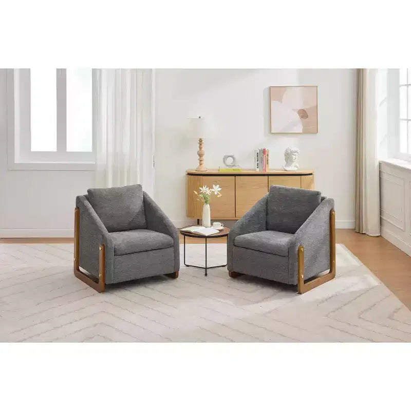 Fauteuil en chenille avec assise rembourrée