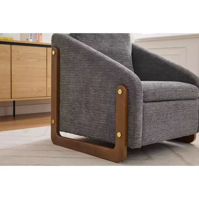 Fauteuil en chenille avec assise rembourrée