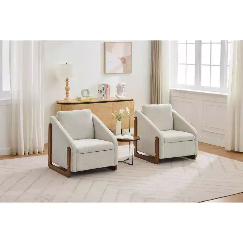 Fauteuil en chenille avec assise rembourrée