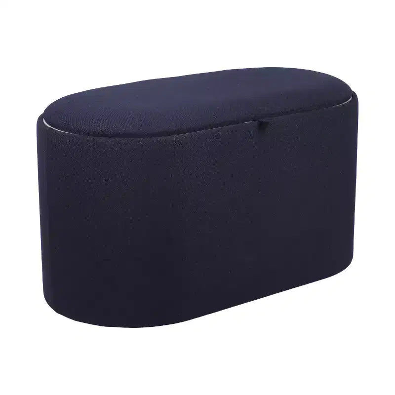 Banc de rangement moderne et élégant en tissu doux, ottoman de confort, table basse