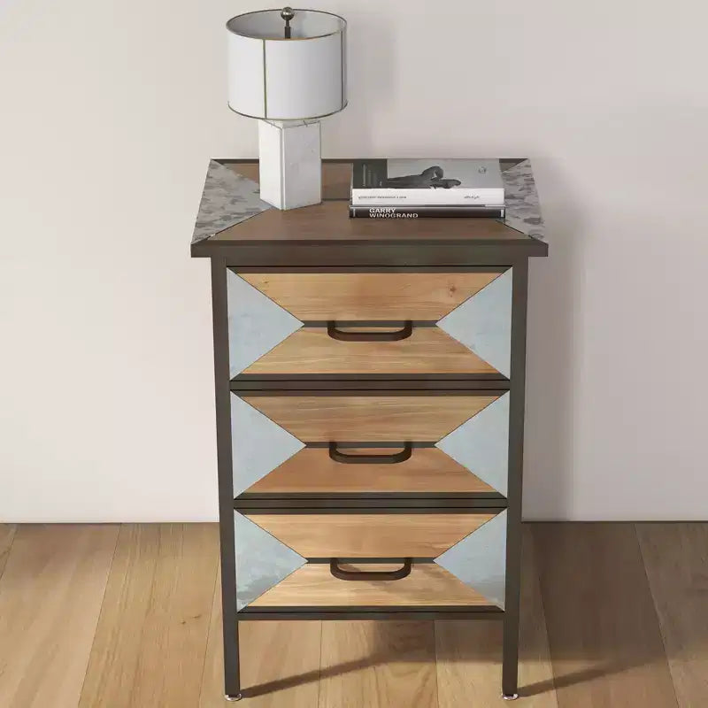 Console de rangement à 3 tiroirs pour entrée