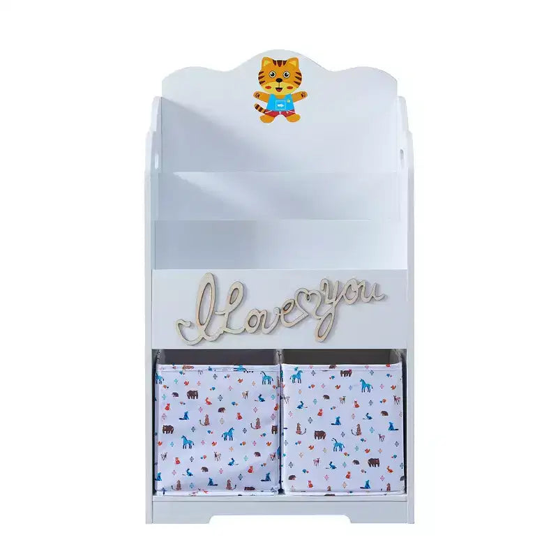 Kids Funnel Bibliothèque pour enfants avec rangement de jouets