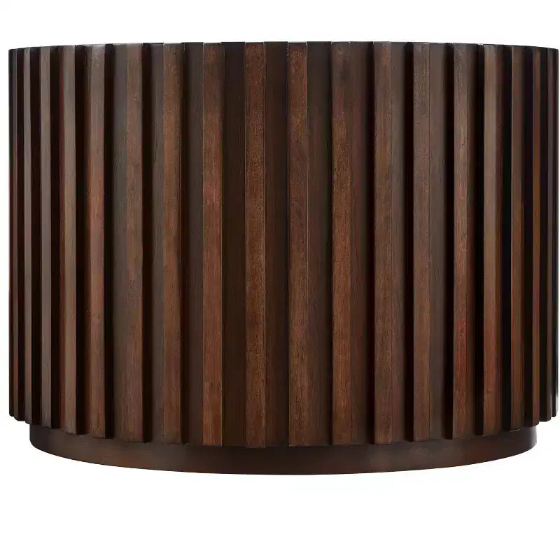 Tables basses gigognes Table basse ronde tambour fabriquée à la main