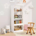 Étagère à Livres pour Enfants, Bibliothèque à 4 Niveaux, Organisateur de Livres, Meuble de Rangement pour Jouets