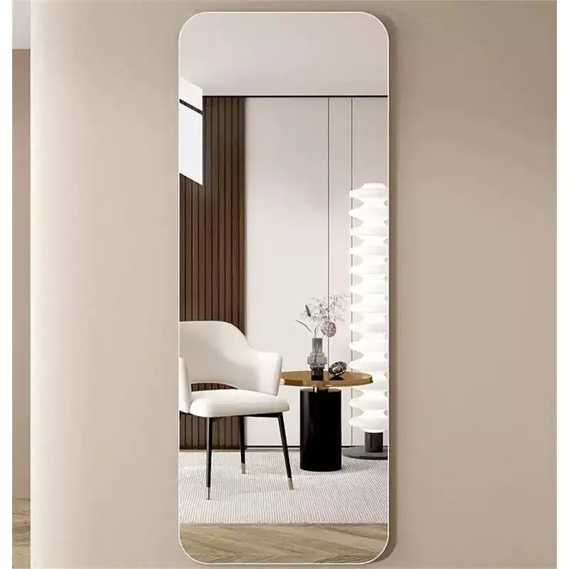 TUYOHW Modern Full Length Body Mirror for Bedroom Dressing Room Explosion-proof Standing Full Wall Mirror with Round Corner 55.12
