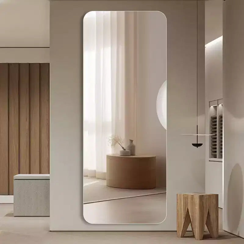Miroir psyché moderne, miroir de plein pied pour cabine d'essayage, miroir mural intégral.