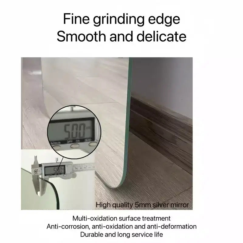 Miroir psyché moderne, miroir de plein pied pour cabine d'essayage, miroir mural intégral.