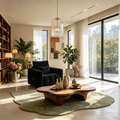 Canapé en tissu Teddy, fauteuil de salon moderne rembourré