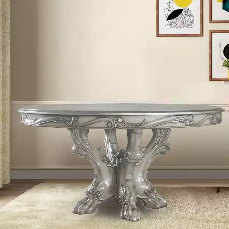 Table à manger blanc cassé vintage