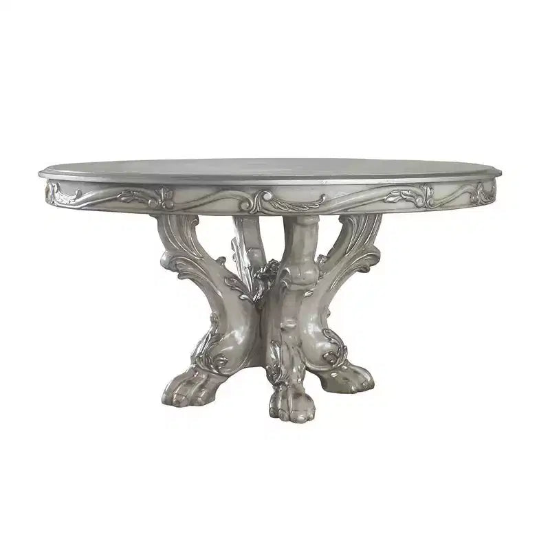 Table à manger blanc cassé vintage